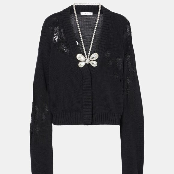 Area NWT Cotton And Cashmere Cardigan (Retails for $1,610) - Size Small - Picture 1 of 5